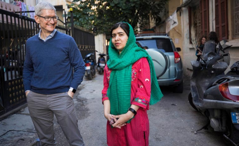 Apple kız çocukları için Malala'yla çalışacak