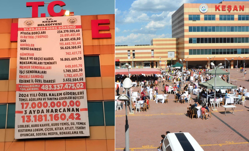 Keşan Belediyesi'nde AKP döneminden 483 milyon lira borç kaldı