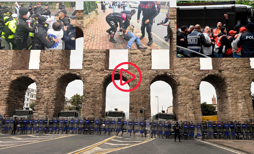 CANLI BLOG | Yasaklı 1 Mayıs'ta Taksim'e yürüyenlere ters kelepçeyle gözaltı