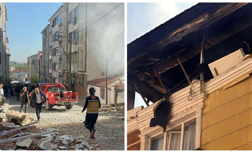 Çorlu’da apartman dairesinde patlama: Bir ağır yaralı