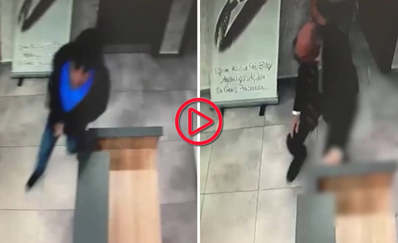 Eyüpsultan'da öğrencisi tarafından öldürülen müdürün son görüntülerine ulaşıldı