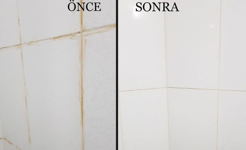 Banyo fayanslarınızın pırıl pırıl olmasını sağlayacak tüyo. Derz aralarında tek bir leke bile kalmayacak