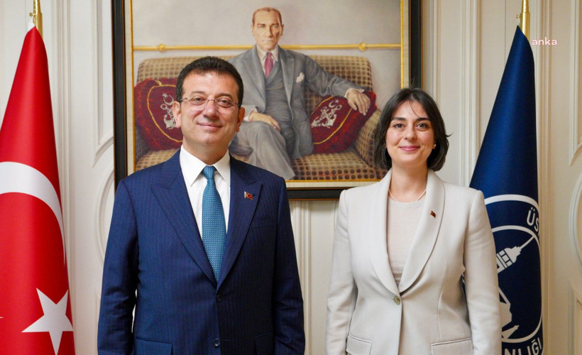 Ekrem İmamoğlu, Üsküdar Belediye Başkanı Sinem Dedetaş'ı ziyaret etti
