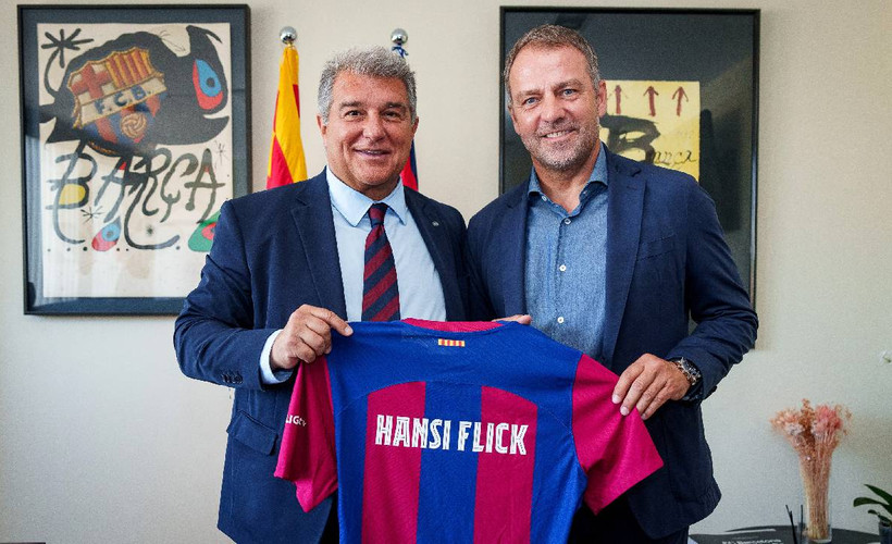 Barça, Flick'le 2 yıllık sözleşme imzaladı: Hemen hemen tüm kupaları kazanmış birini tercih ettik