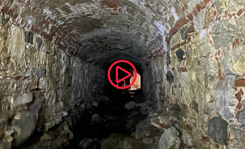Rumeli Hisarı'nda bulunan gizli geçitlerin görüntüsü ilk kez paylaşıldı
