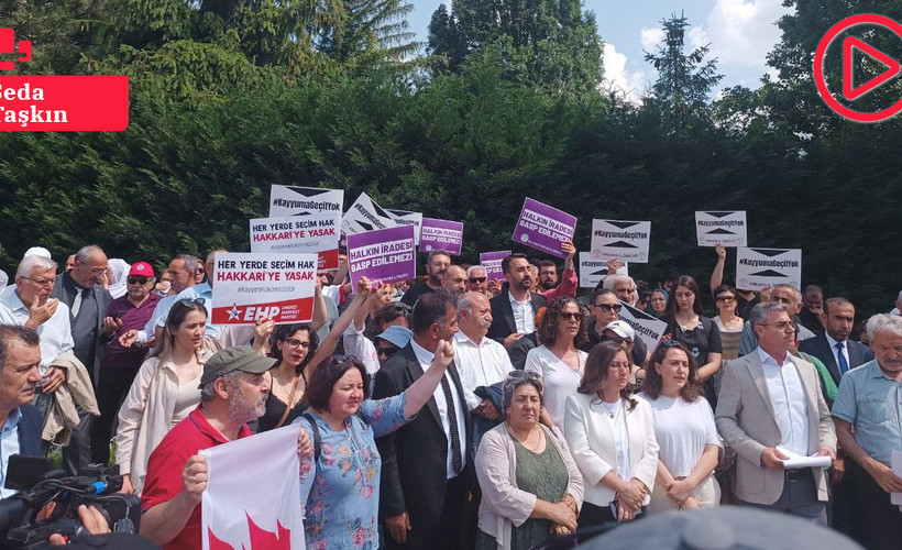 DEM Parti’den Meclis önünde kayyım protestosu: ‘Gasp edilen Türkiye halklarının demokrasi ve barış talebidir’
