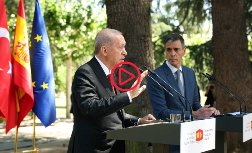 Erdoğan, Kavala ve Demirtaş'ı soran İspanyol gazeteciyi azarladı
