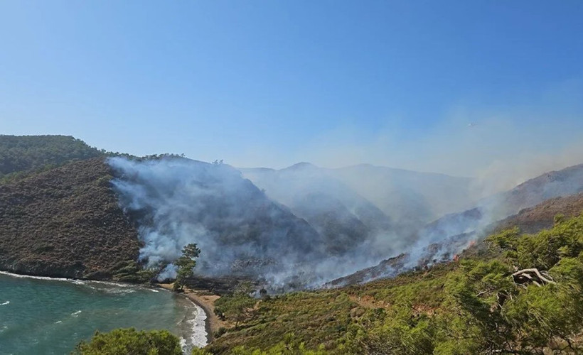 Marmaris'teki orman yangınıyla ilgili gözaltına alınan üç kişi adli kontrolle serbest