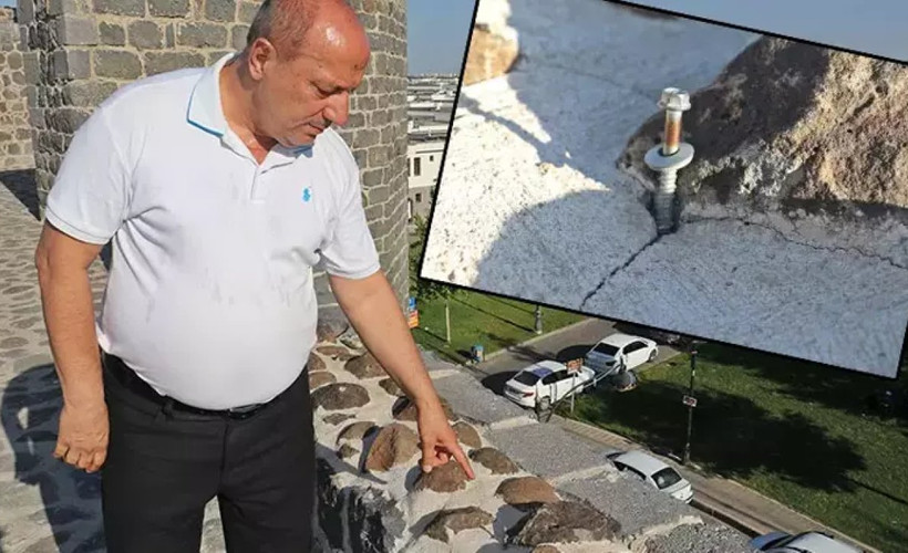 Diyarbakır'da UNESCO listesindeki tarihi surlara çivi çakıldı