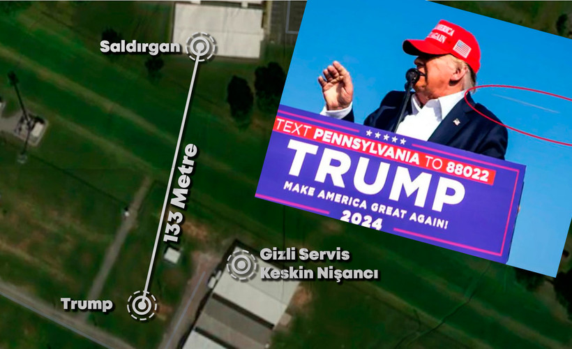 Trump'a silahlı saldırının detayları: 133 metre mesafeden, yarı otomatik silahla düzenlendi
