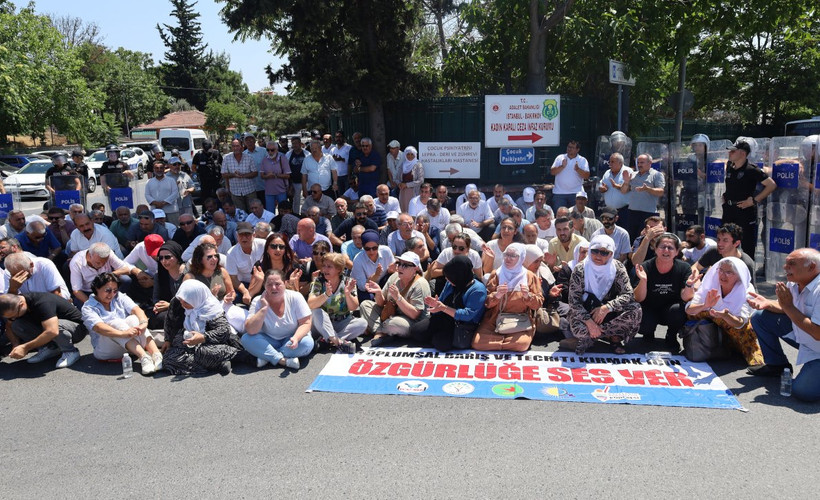 Bakırköy Cezaevi önünde 'Özgürlüğe ses ver' eylemi