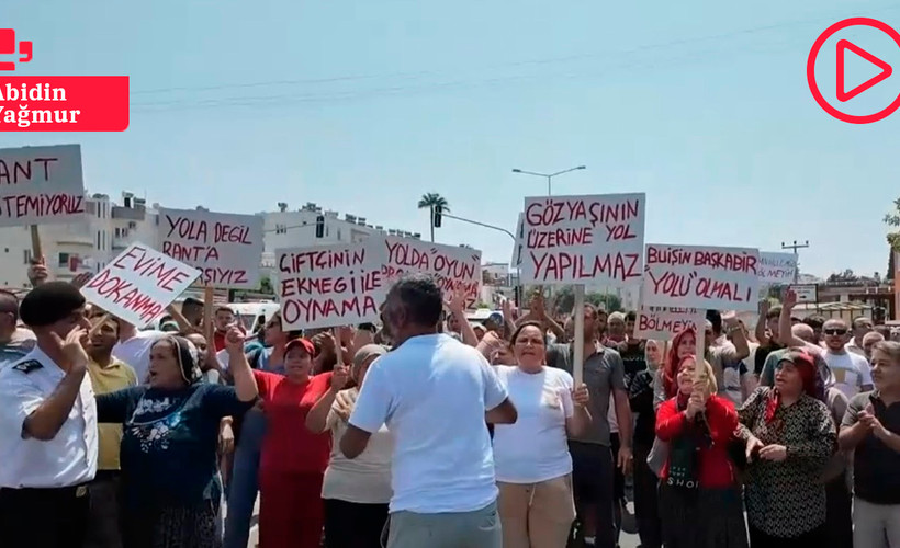 Köylülerin yol isyanı: 111 ev çok sayıda bahçe yıkılacak