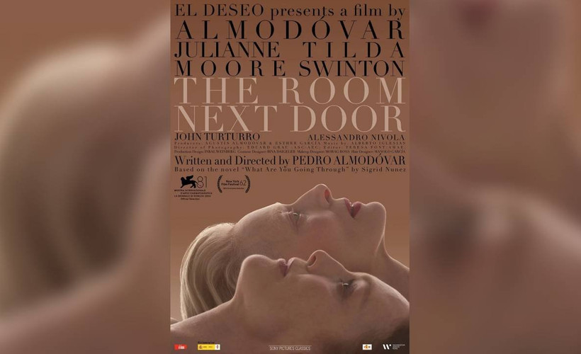 Almodovar'ın Venedik'te yarışacak filmi 'The Room Next Door'un afişi yayınlandı
