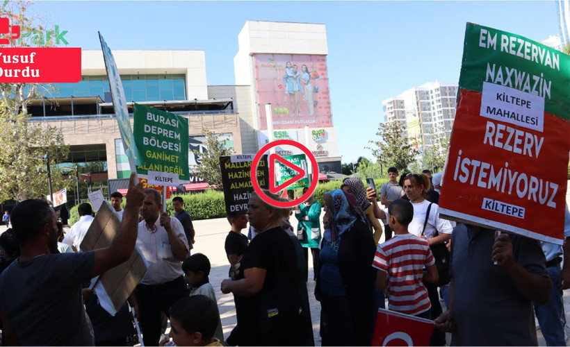 Malatya'da rezerv alan protestosu: 'Konteynerlerde kalıp, yeniden bir borçlanmak istemiyoruz'