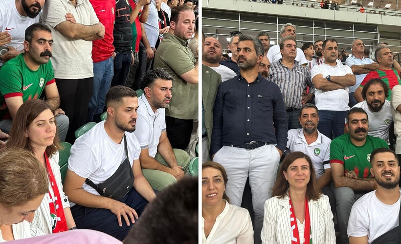 Amedspor - İstanbulspor maçında protokol krizi: Eşbaşkanlar maçı taraftarlarla izledi
