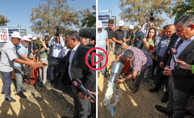 Antep'te fıstık üreticilerine Özel'den mesaj: Sağduyu ile olmuyor, sol duyuyla çözeceğiz