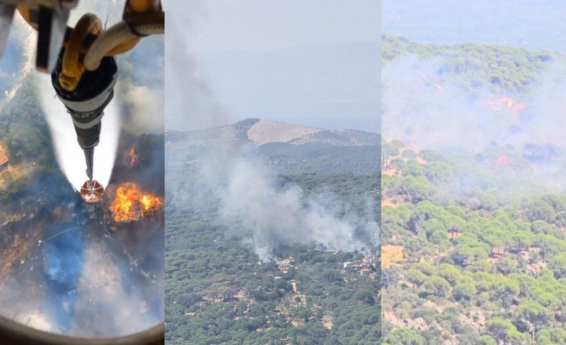 Bergama'da çıkan yangın kontrol altına alındı