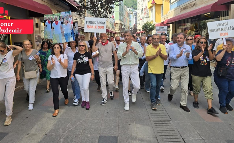Ordu'da 100 kilometrelik fındık yürüyüşü: 'Bıçak kemiğe dayandı'