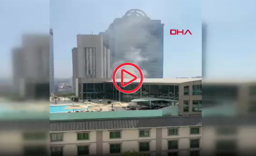 Şişli'de plaza yangını