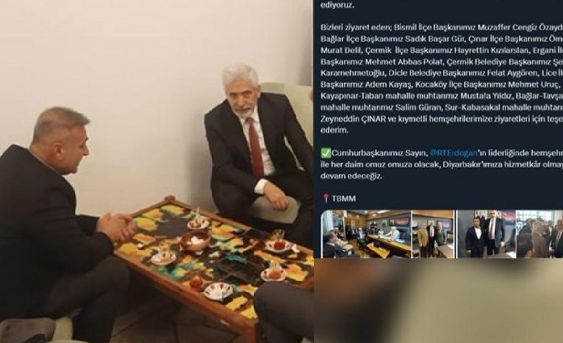 Ensarioğlu, Salim Güran’ı Meclis’te ağırlamış