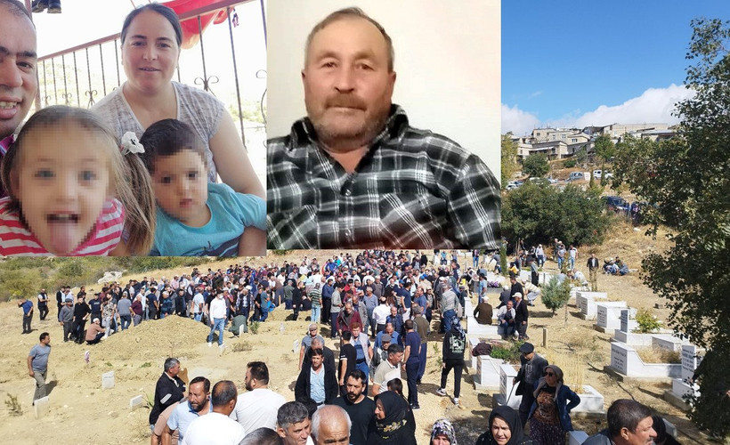 Mersin'de 'pekmez' kavgasında öldürülen baba, oğul ve gelin toprağa verildi