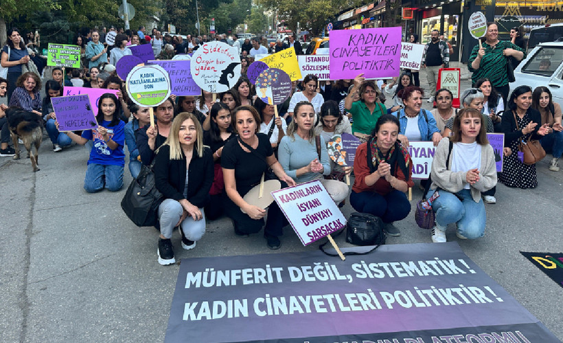 Birçok kentte, ‘kadın cinayetleri’ protesto edildi: Cinayet mahali bu ülkede güvende değiliz