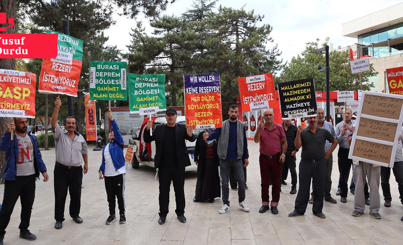 Malatya'da rezerv alana dört dilde protesto: Kiltepe Mahallesi yerinde dönüşüm istiyor