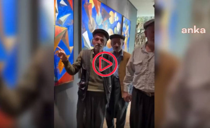 İtalyan ressamlar sergisinde 'Adıyamanlı Amcalar'ın yorumları gündem oldu