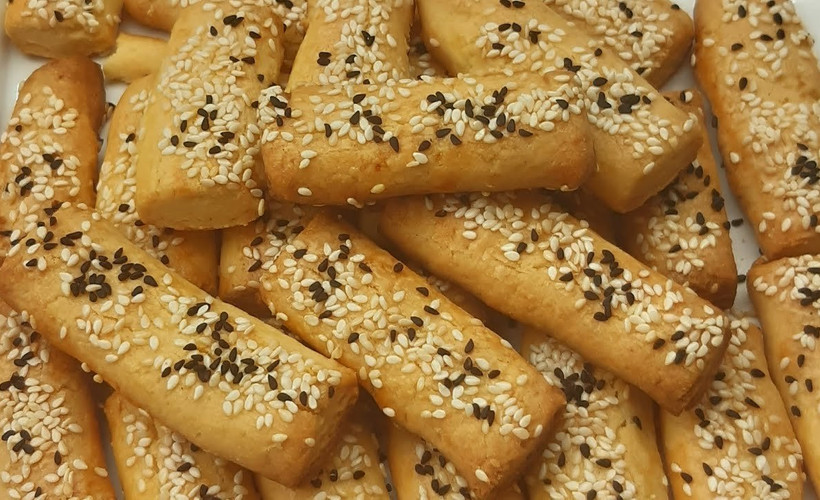 Çayın yanına çok iyi gidiyor. Tuzlu kurabiye pişirmenin püf noktası