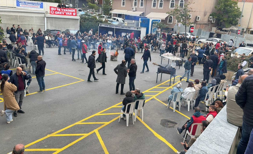 Kartal Belediyesi'nde işçiler greve çıktı