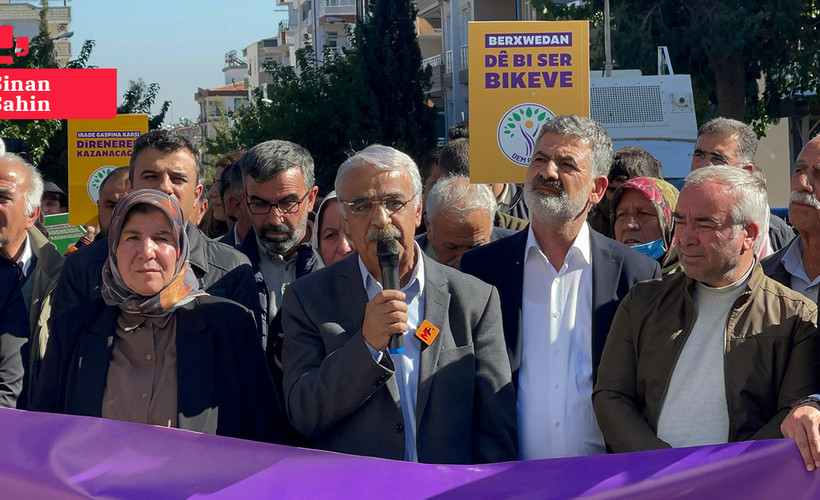 Halfeti'de kayyım protestosu ikinci gününde... Sancar: Kayyım uygulaması Kürt sorununda çözümsüzlüğü derinleştiriyor