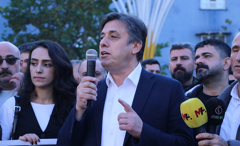 Batman'da kayyım protestoları... DEM Parti'li Rüştü Tiryaki: Onlar bizi tanımadığı sürece bizde onları tanımayacağız