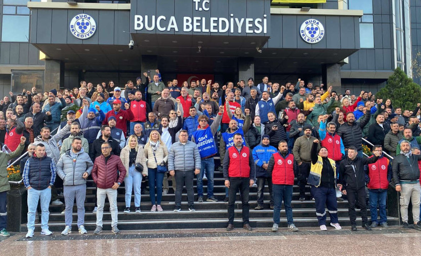 Buca'da işçilerden Genel İş'e tepki: 'Haberimiz olmadan sözleşme imzalandı'