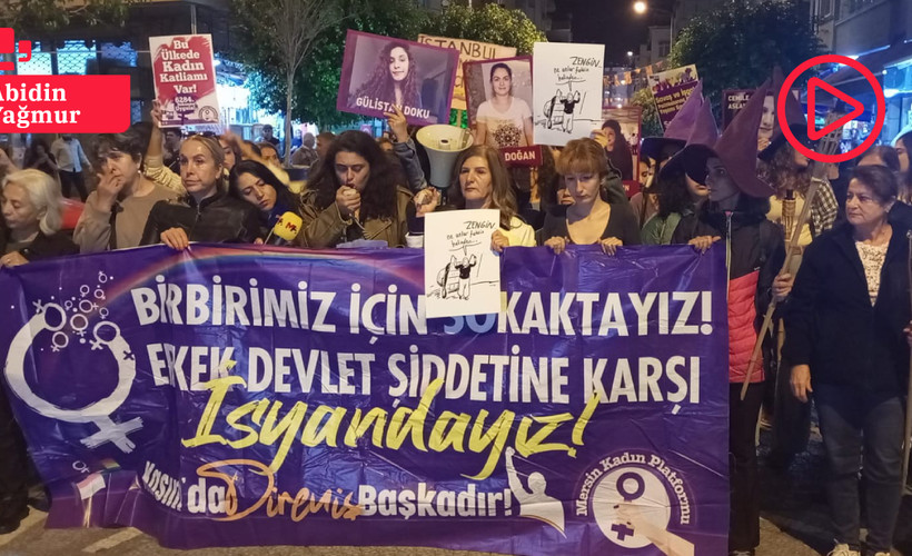 Kadınlardan Mersin'de meşaleli yürüyüş: 'Eşitliği, özgürlüğü, hayatı isyanımızla geri alacağız'