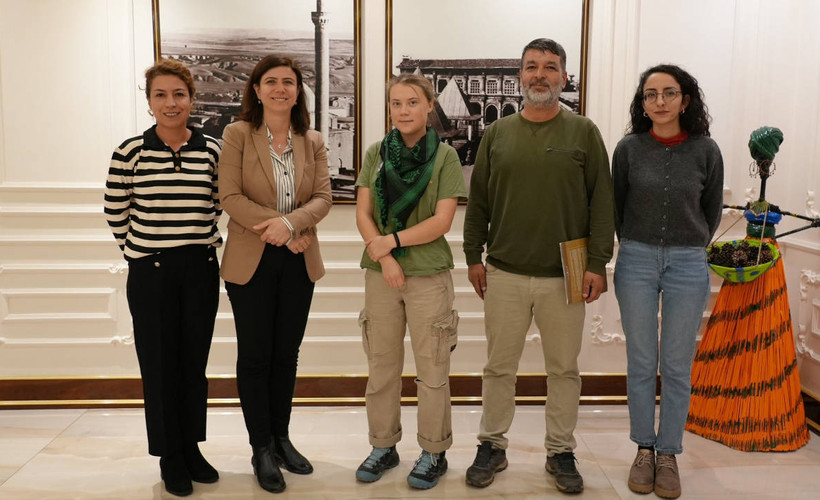 İklim eylemcisi Greta Thunberg, Diyarbakır Büyükşehir Belediyesi'ni ziyaret etti