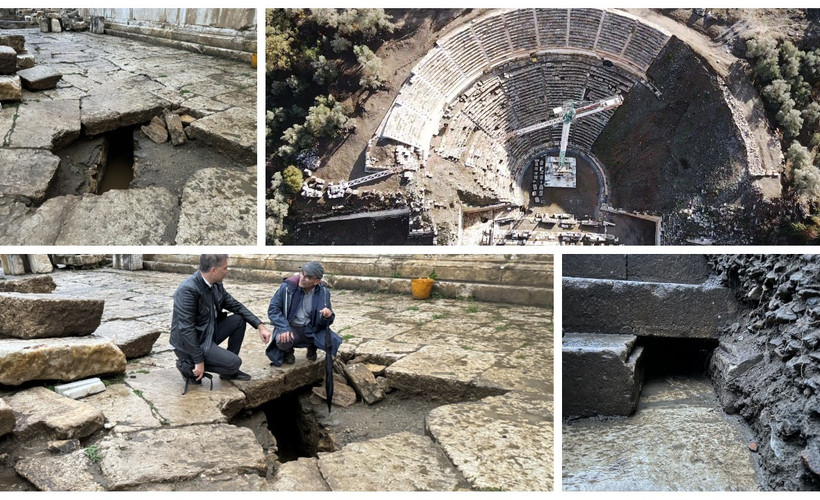 Stratonikeia tiyatrosunda 2 bin 250 yıllık kanalizasyon sistemi bulundu
