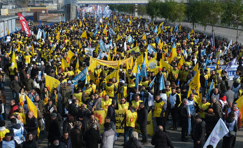 KESK'ten Ankara'da 'Geçinemiyoruz' mitingi: 'İktidar değişmeden barış ve özgürlük gelmez'