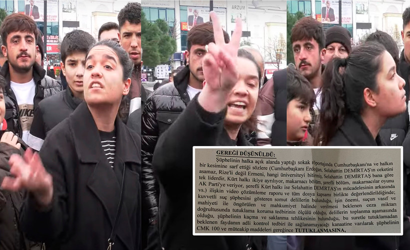 'Erdoğan, Demirtaş’ın ceketini asamaz' diyen kadın tutuklandı