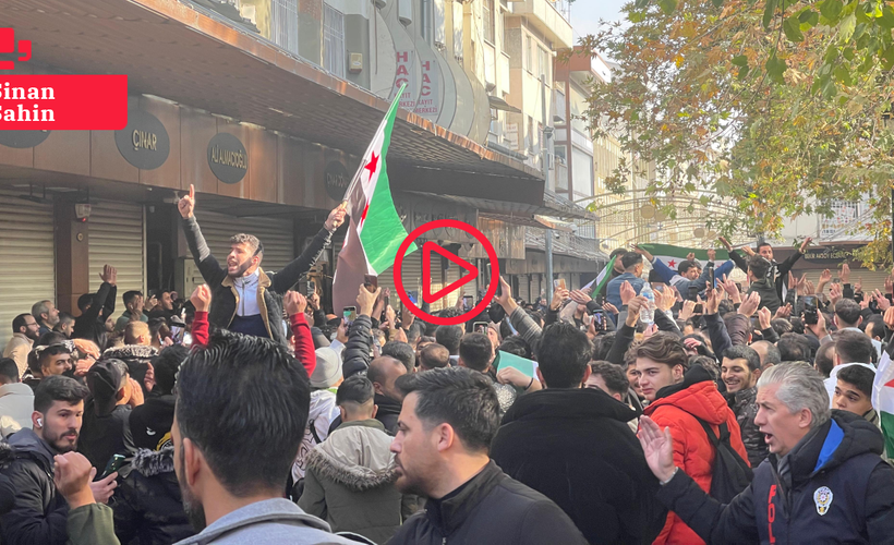 Antep’teki Suriyeliler, Esad iktidarının sona ermesini kutladı