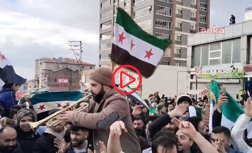 Ankara'daki Suriyelilerden kutlama