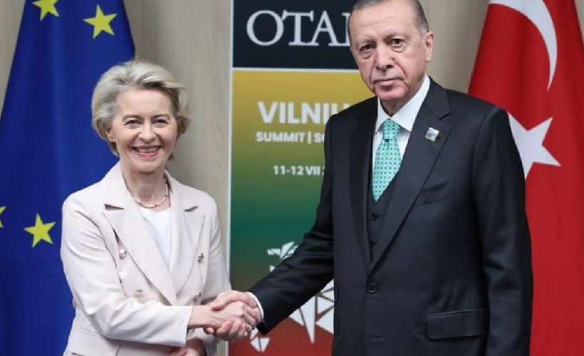 Erdoğan, Avrupa Komisyonu Başkanı Von der Leyen ile görüştü