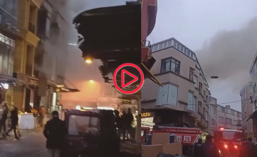 İstanbul Fatih'te ayakkabı dükkanında yangın... Bazı tramvay durakları kapatıldı