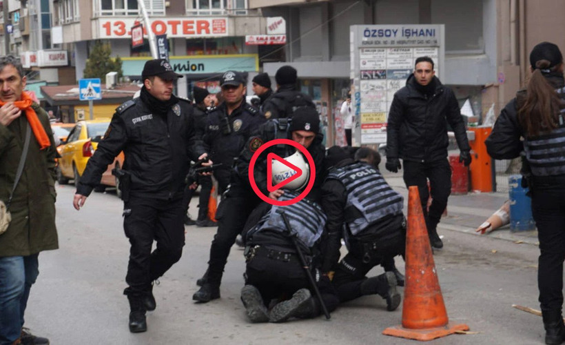 Ankara'da 'Hakkımı ver' diyenlere polis şiddeti