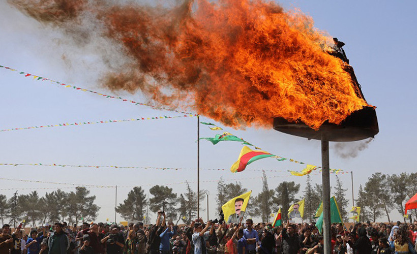 Kuzey Suriyeliler Newroz'da Afrin harekatını kınadı