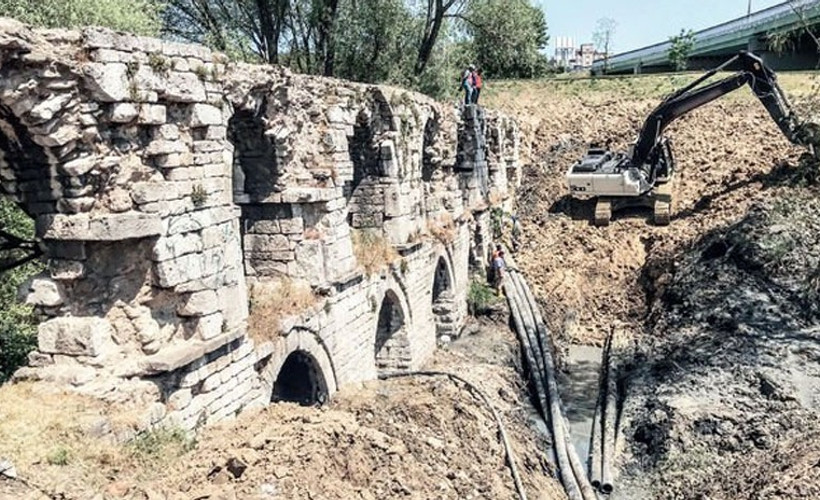 228 yıllık tarihi Ali Paşa Kemeri toprağa gömüldü