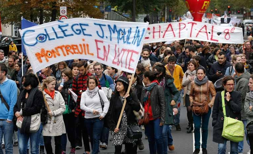 Fransa'da Macron'a karşı üçüncü genel grev