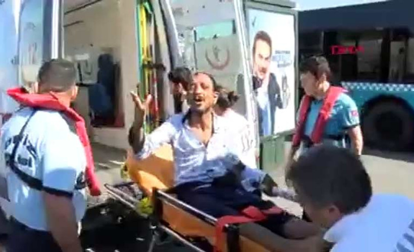 Oğlunun gözü önünde Galata Köprüsü'nden intihara kalkıştı