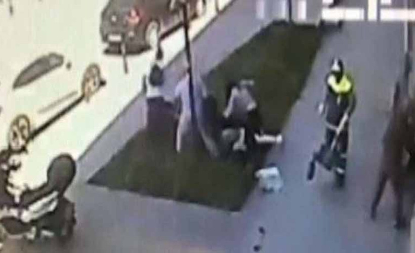 Kadına saldırının görüntüleri ortaya çıktı