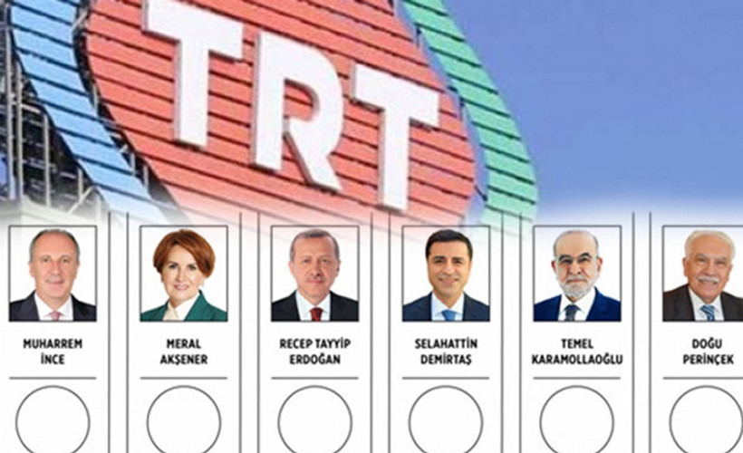 TRT'nin seçim karnesi: Erdoğan'a 181 saat, Demirtaş'a 32 dakika