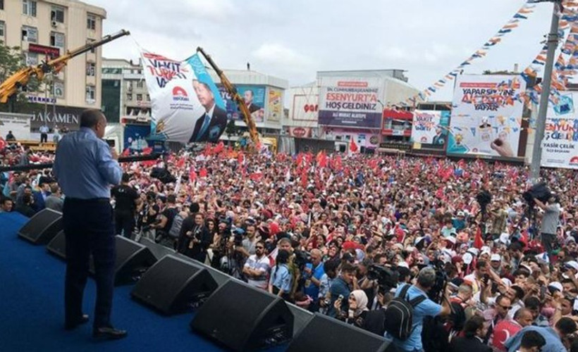Erdoğan: 5 milyon kişi dediler, 500 kişi yok